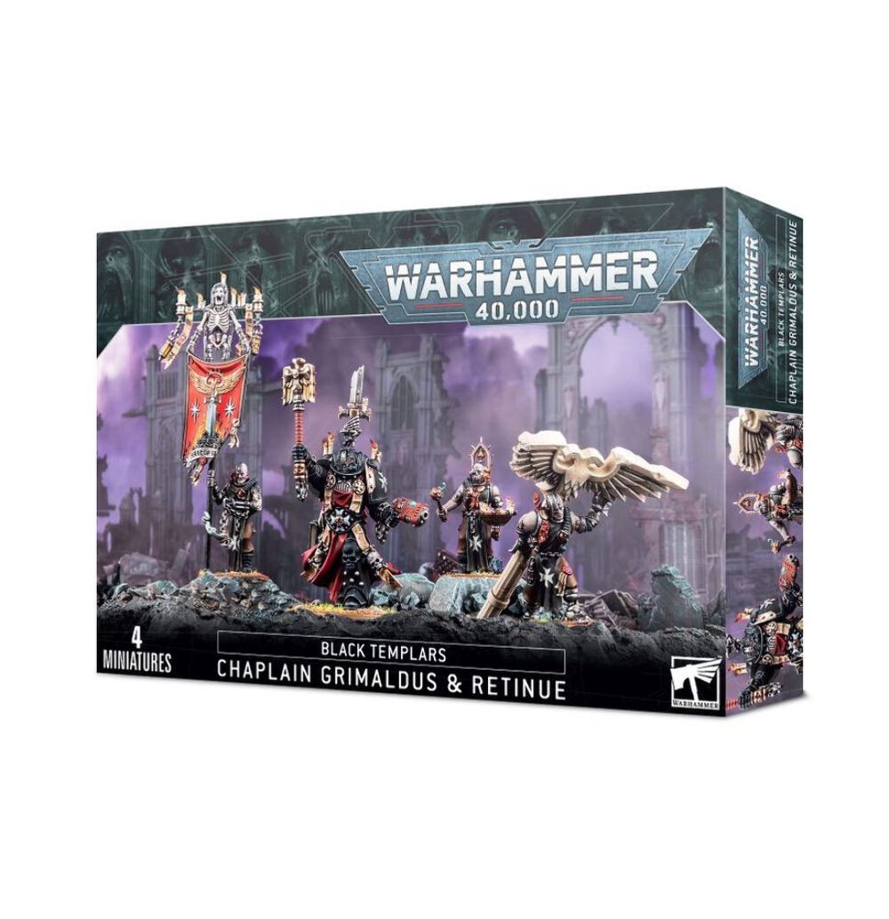 Black Templars Chaplain Grimaldus & Retinue Warhammer 40k