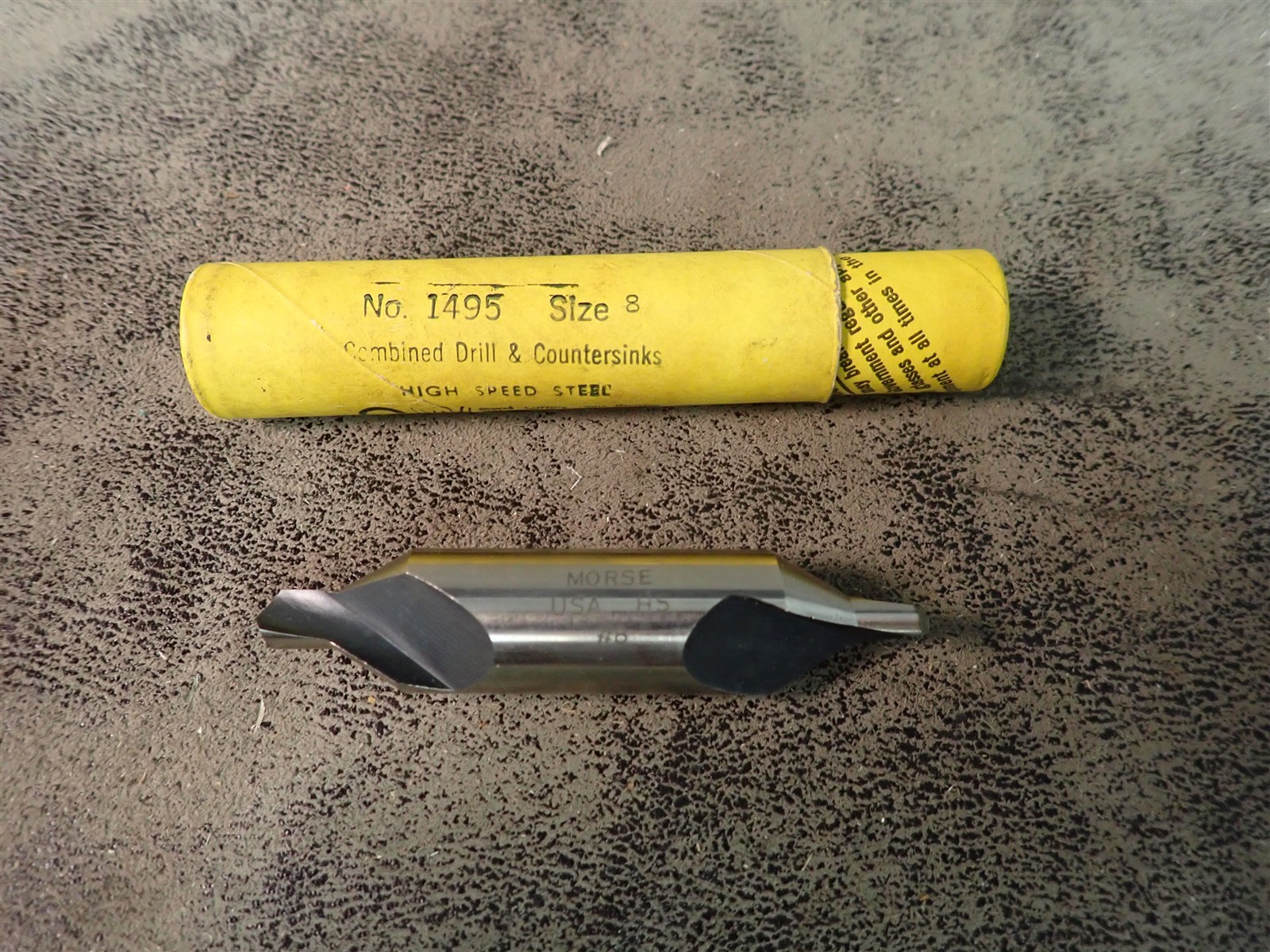 NEW Morse 79884 Size #8 HSS Combined Drill & Countersink (BN52)