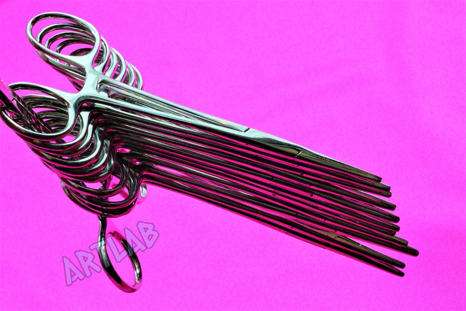 12 PC MOSQUITO HEMOSTAT FORCEPS 5" STRAIGHT STAINLESS STEEL SURGICAL MEDICAL