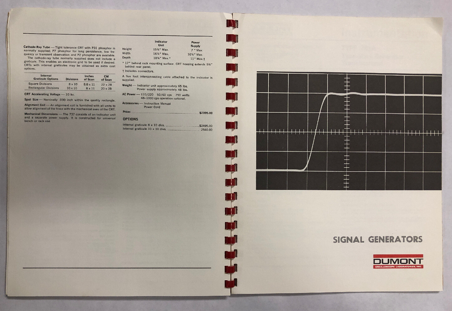 Dumont Short Form Catalog No. 684 Dated 1968
