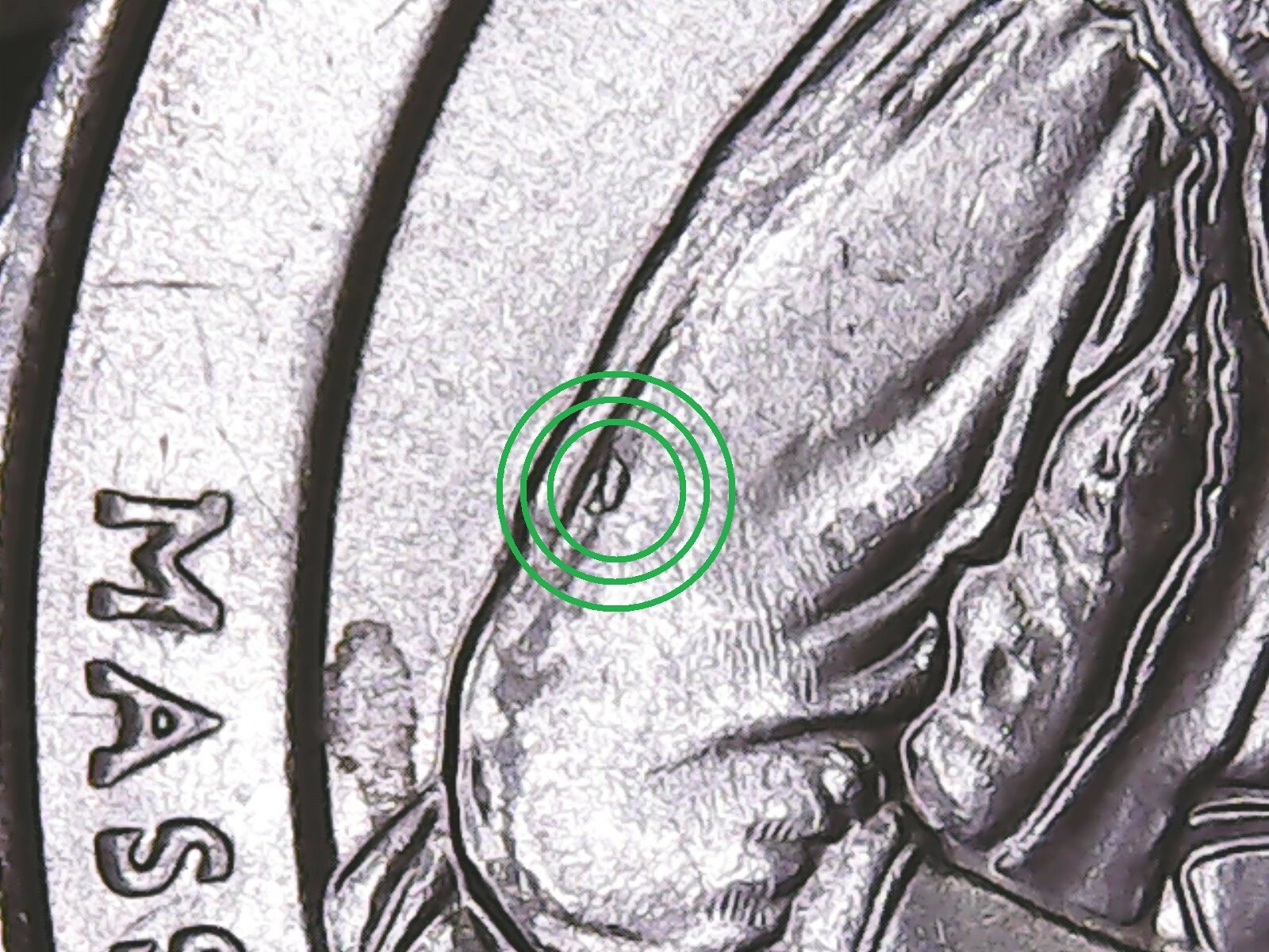2019 P Lowell ATB Quarter with Die Chips and Die Cracks Mint Error.