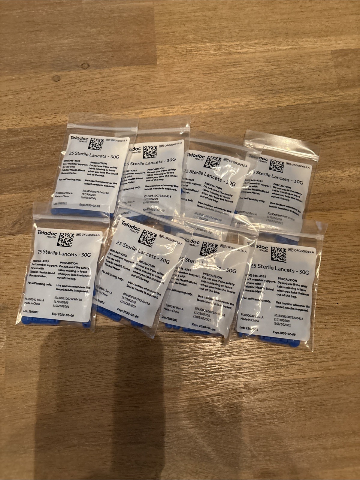Lot 8 Sterile Lancets 30G