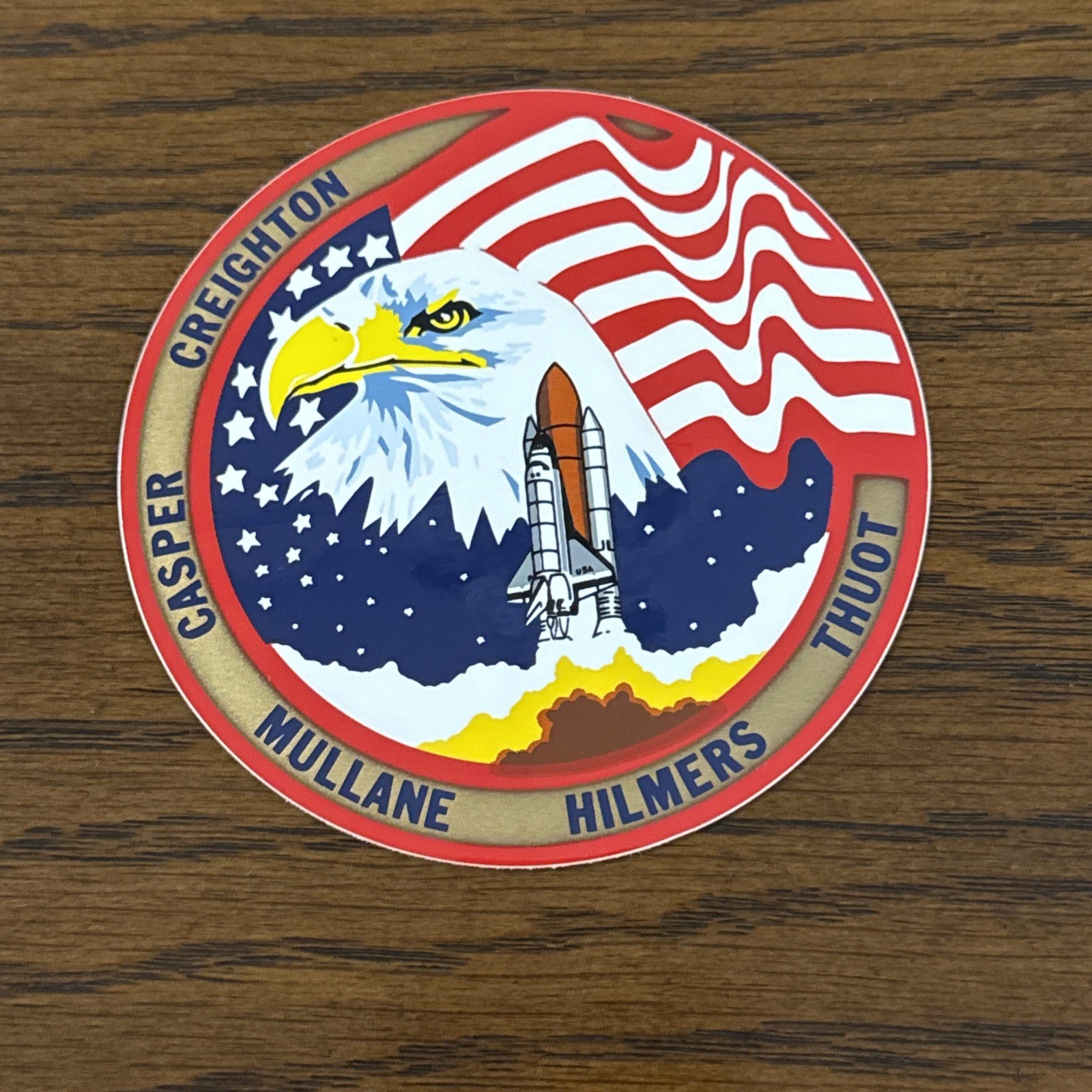 Original NASA STS-36 Mission Patch Vinyl Sticker Decal