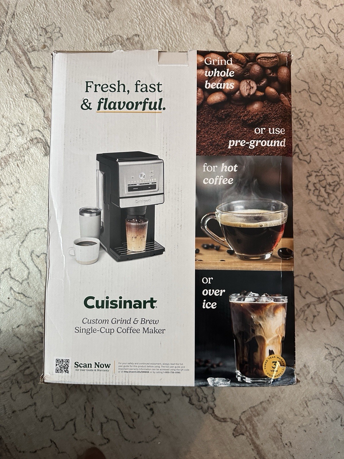 Cuisinart Custom Grind & Brew Single-Cup Coffee Maker DGB-30