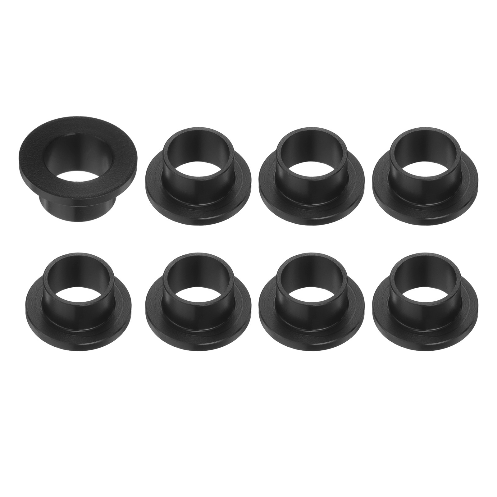 8pcs Flanged Sleeve Bearings 12.8mm Bore x 15mm OD x 10.15mm Length POM Bushings