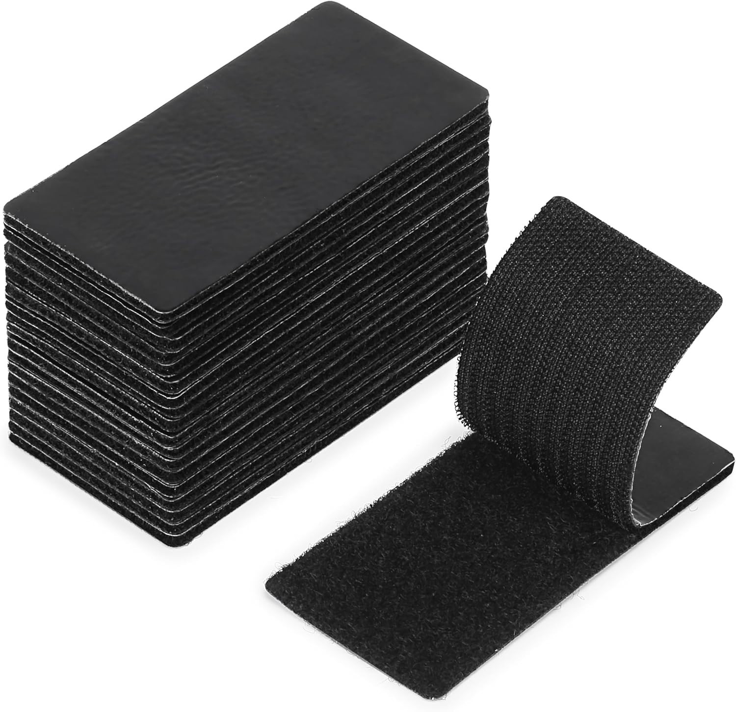 Bates 4" x 2" Heavy Duty Hook & Loop Tape - 20 Pcs for Strong and Secure Bonding