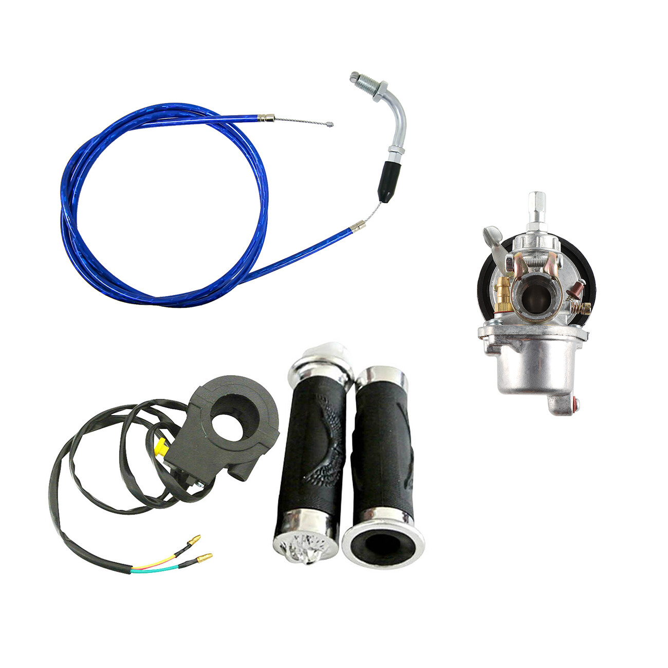 Carburetor Throttle Cable Kit For 49cc 60cc 66cc 80cc 100cc Motorized Bicycle