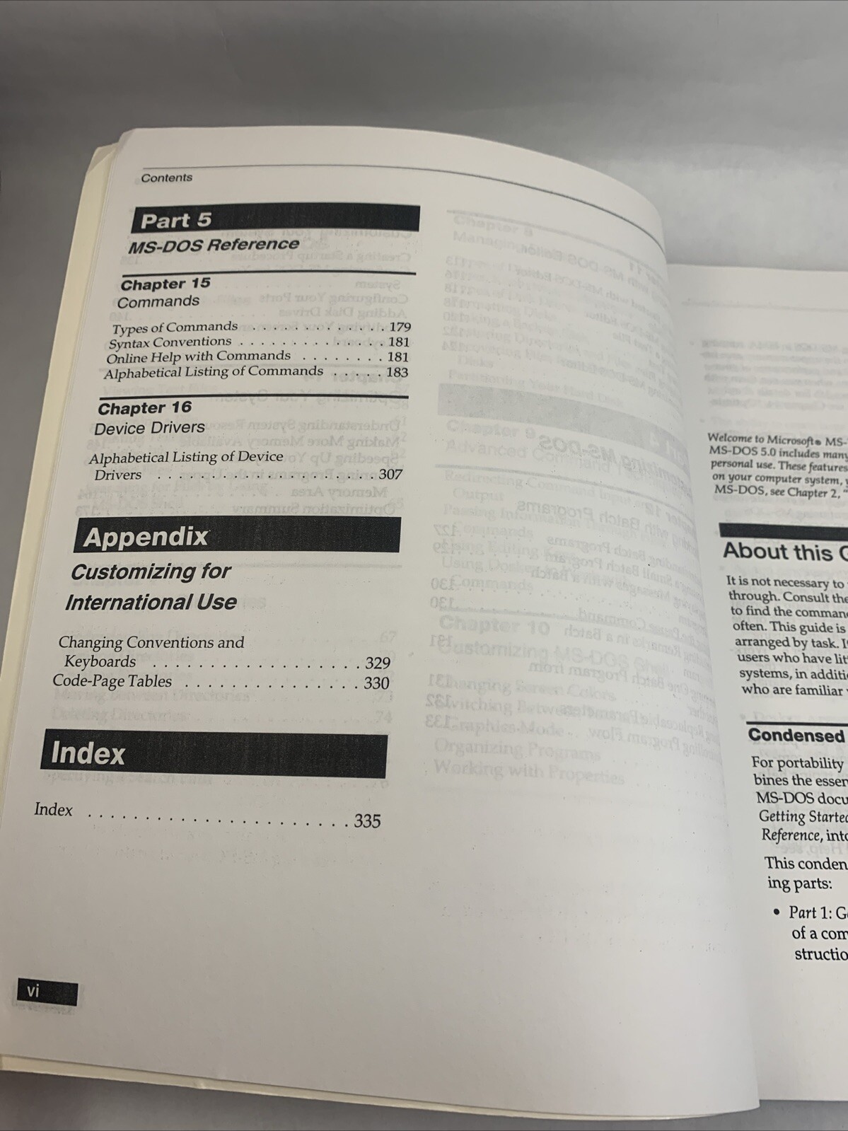 Microsoft MS-DOS Version 5.0 Getting Started User's Guide Reference VTG 1991 MIC