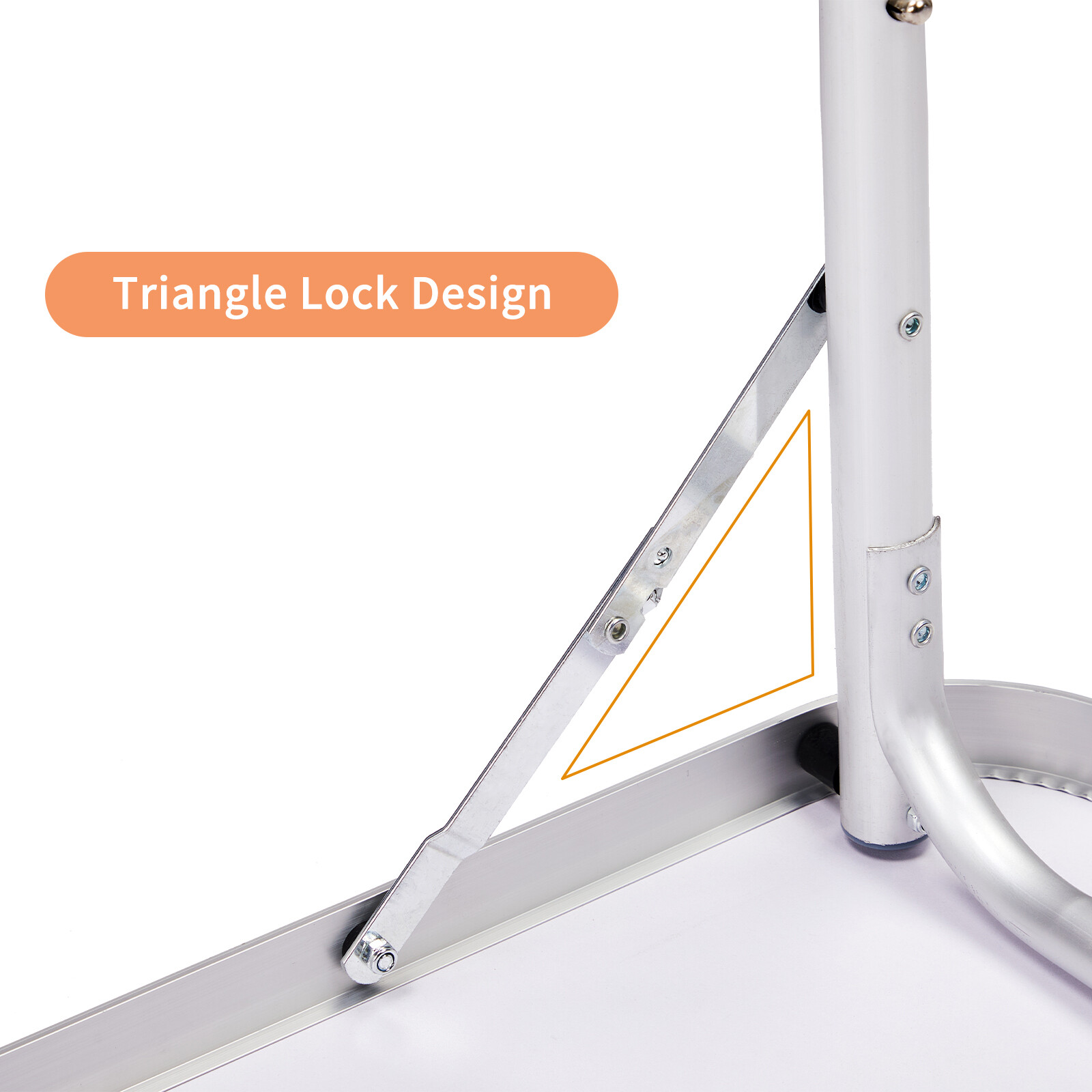 3ft Aluminum Alloy Folding Table Black