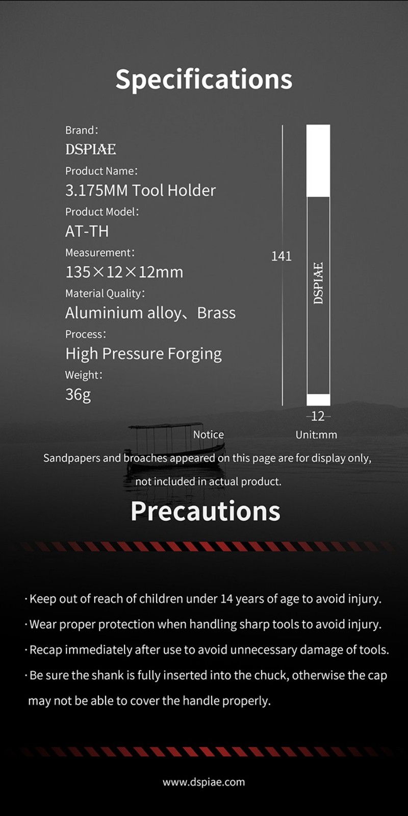 DSPIAE: Clamp Holding Handle - AT-TH - 3.175mm Clamp