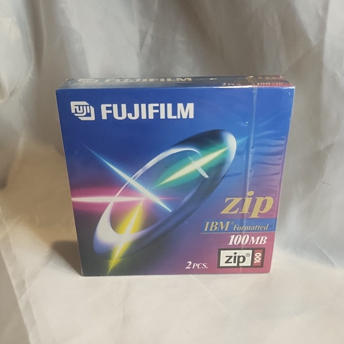 2 FUJI FUJIFILM 100 MB Zip Drive Disks IBM Formatted NEW Factory Sealed