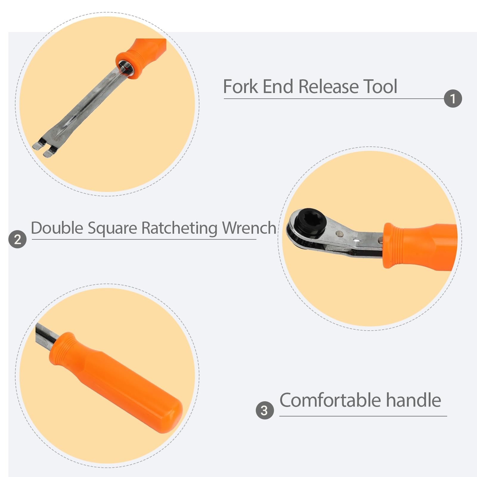 2PCS Brake Slack Adjuster Tool Set | 5/16" Release Tool for Semi Trucks & Traile
