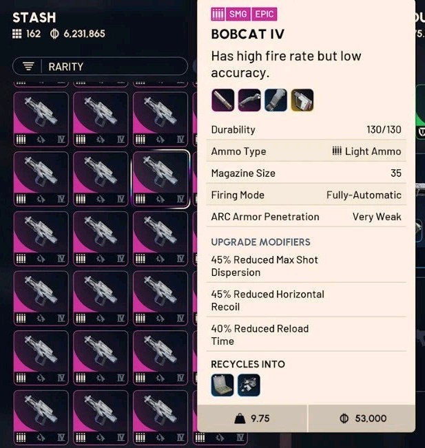 x20 ARC Raiders Bobcat IV + Full Attachments Kinetic Converter Build