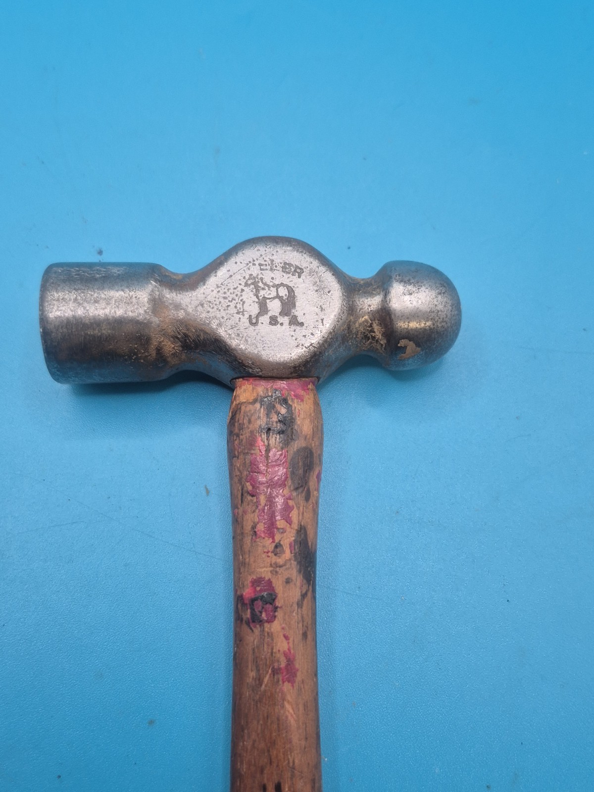 Vintage HELLER USA BALL PEEN HAMMER 5oz Horse  Logo