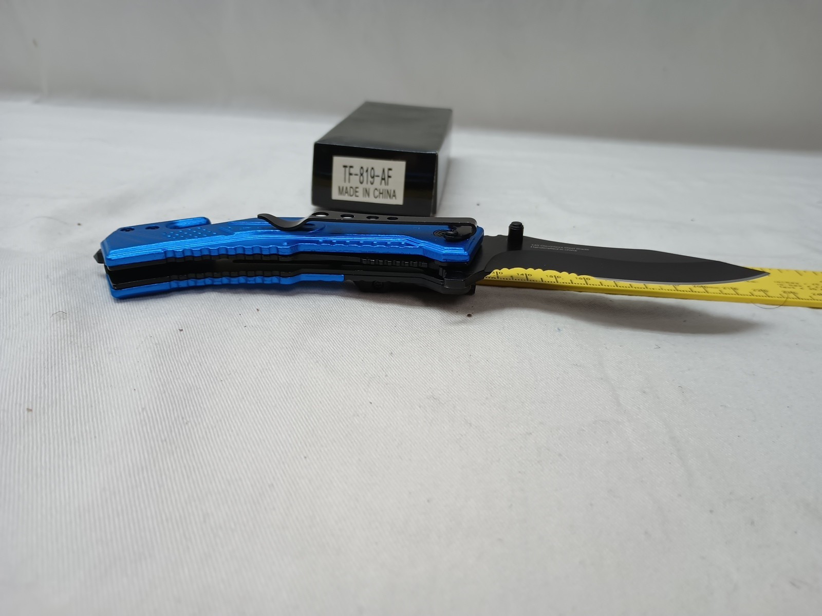 US Air Force Assisted Open Opening POCKET KNIFE LED Flashlight (Needs Batteries