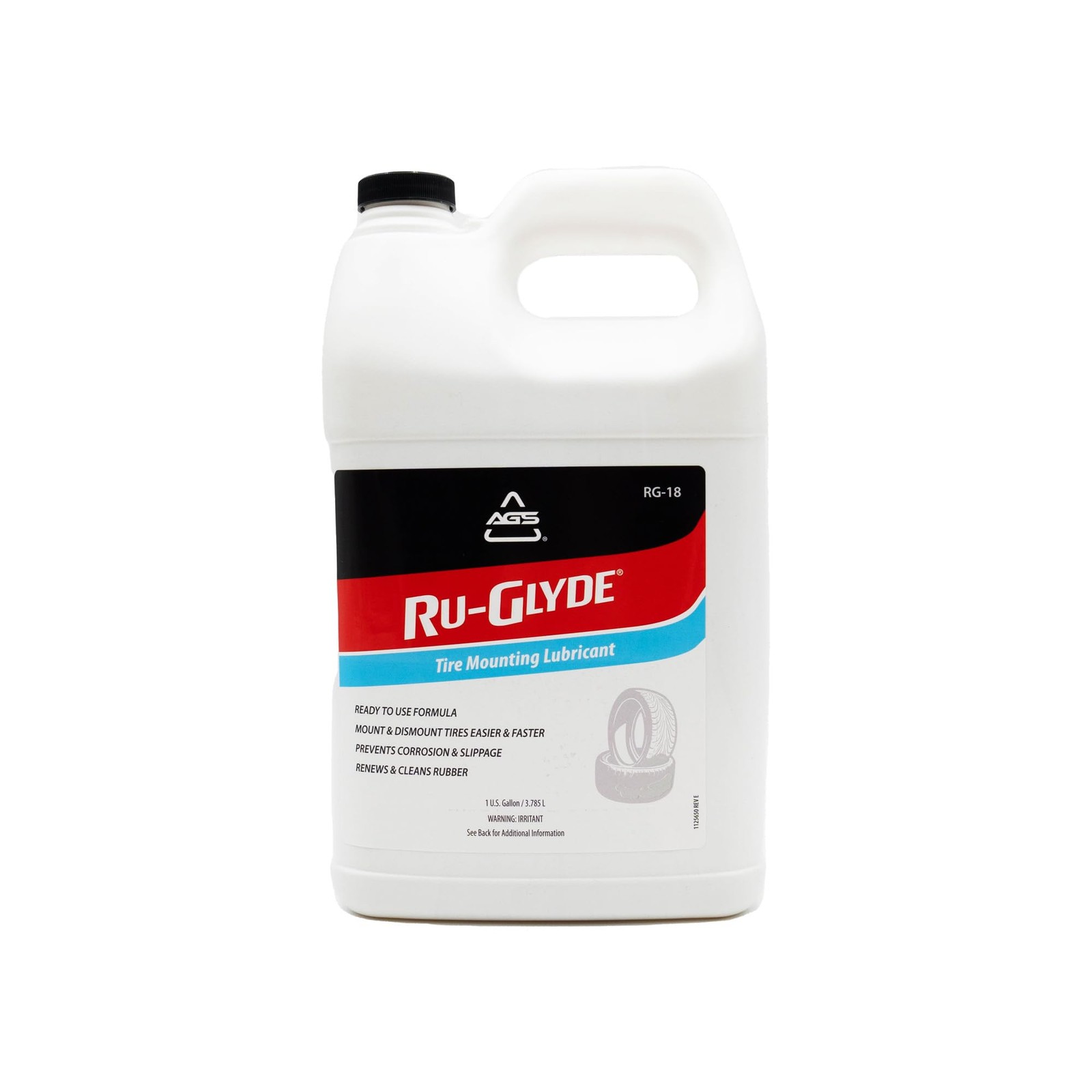 Ru-Glyde Tire Mounting Lubricant by AGS 1 gal / 3.78 L bottle (ready-to-use)
