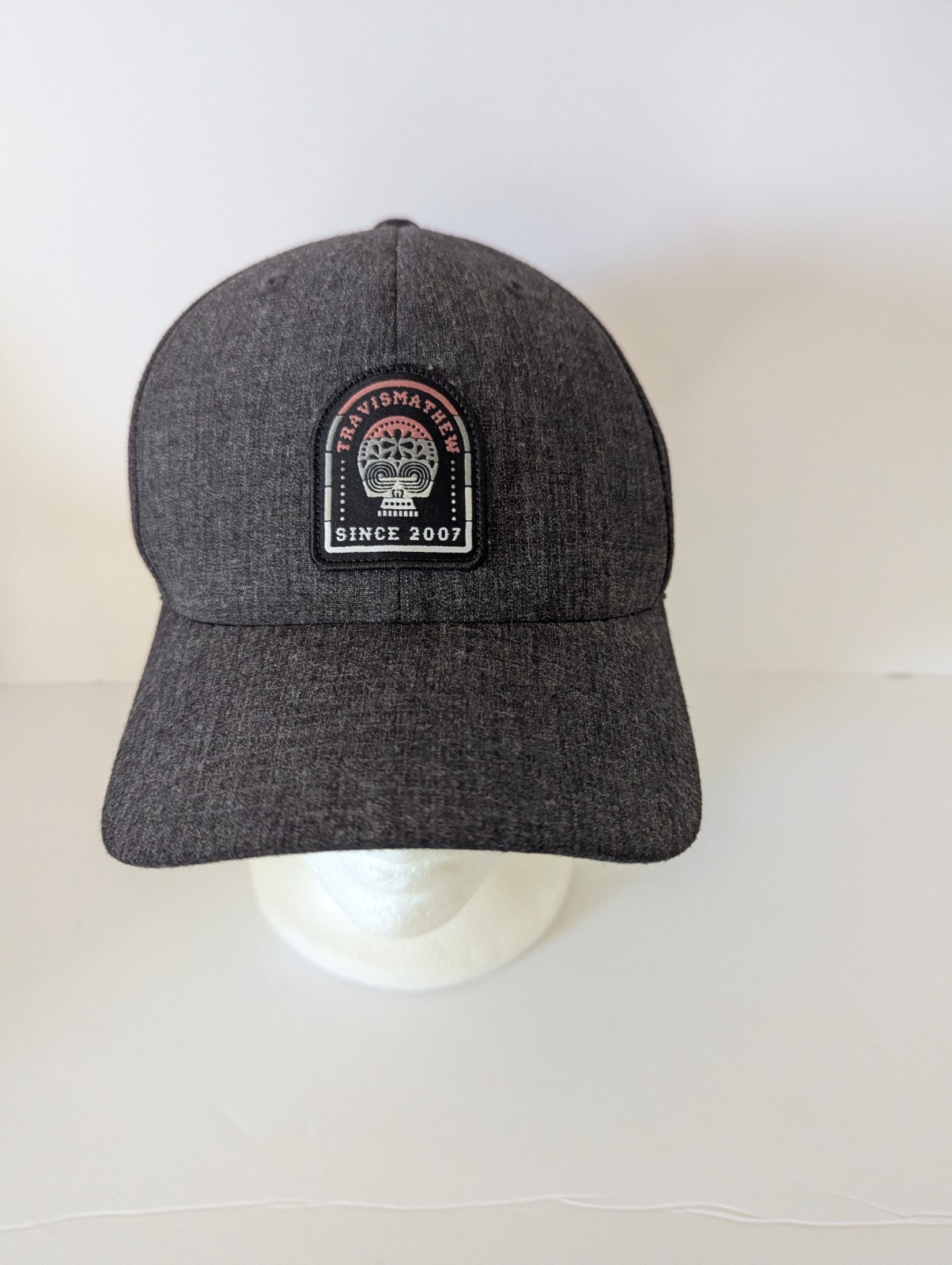 Travis Mathew Gray Sugar Skull Hat FlexFit Hat Cap Snap Back Golf