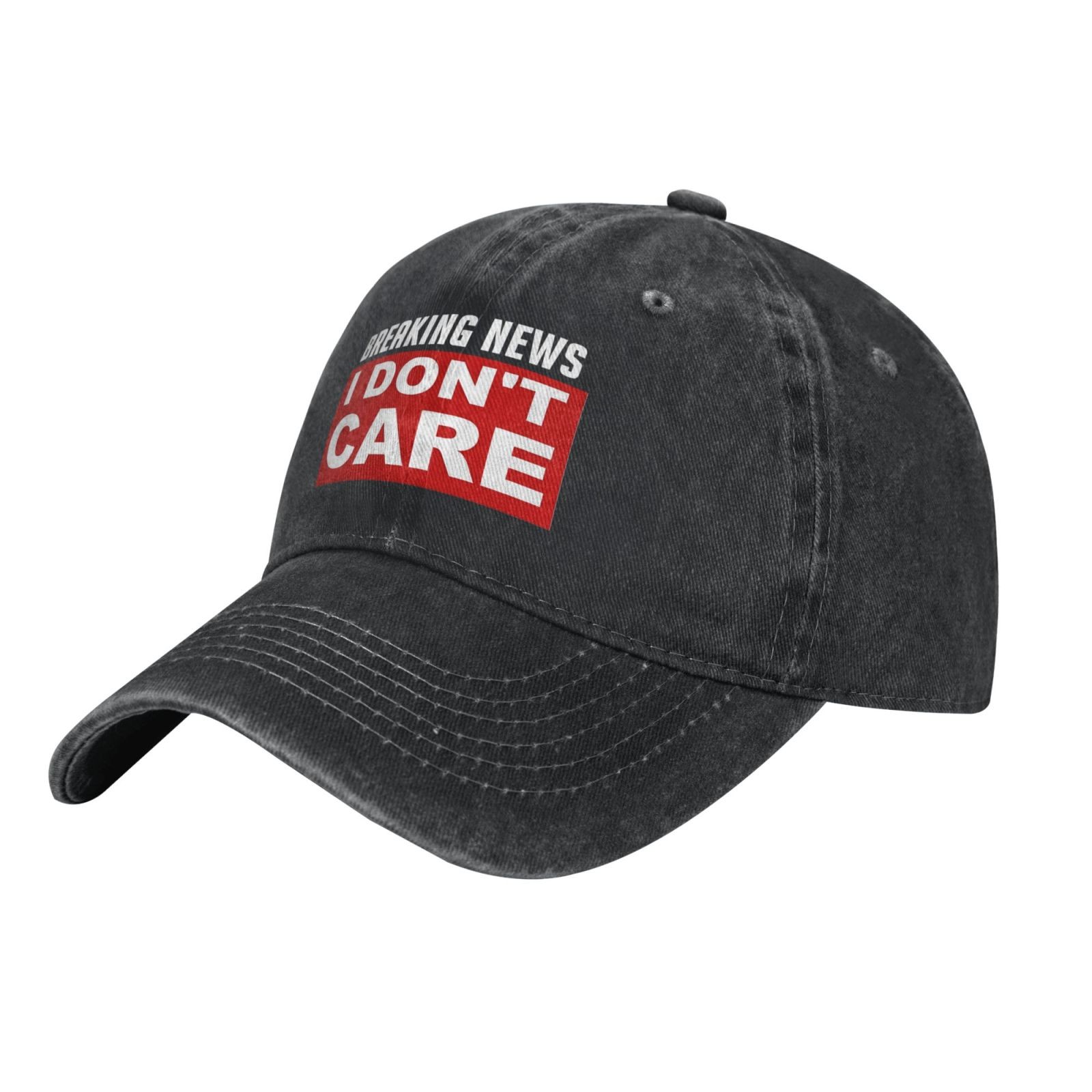 Breaking News I Don't Care UNISEX casual baseball cap outdoor sport sun hats