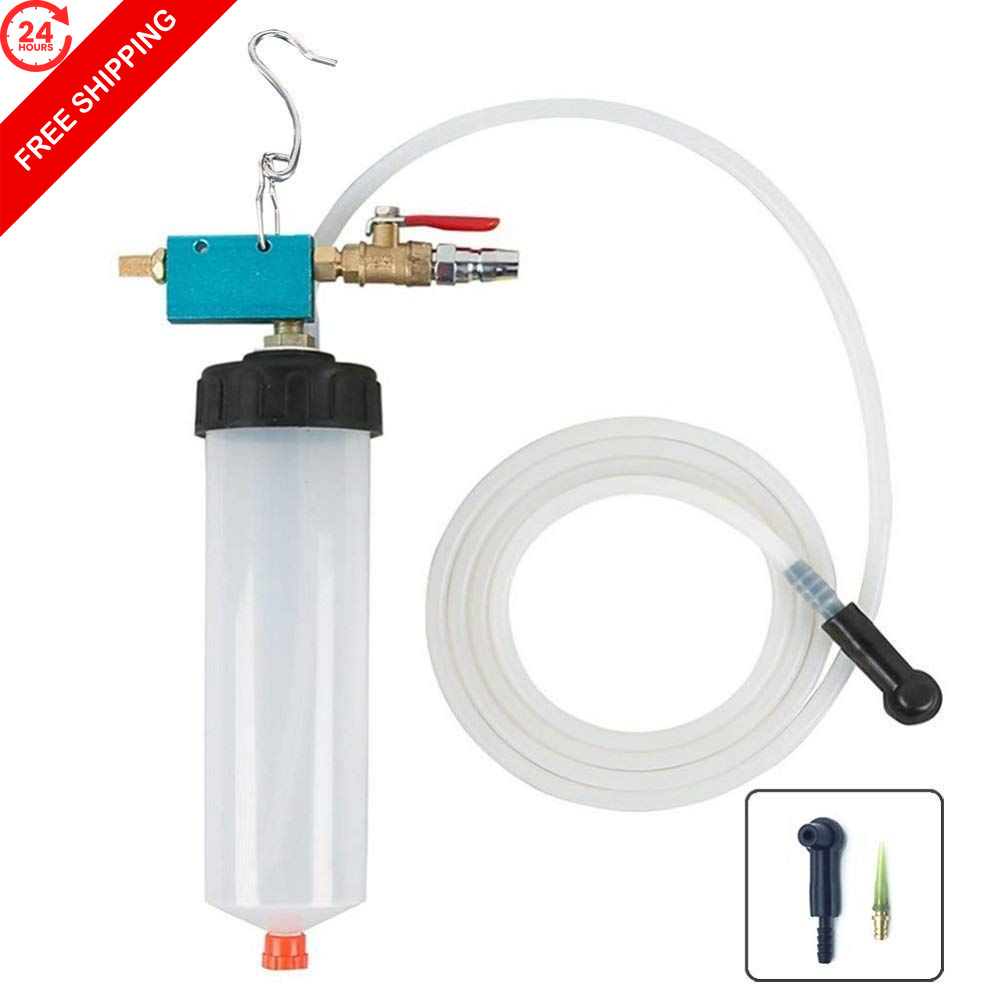 DEDC Universal Auto Brake Fluid Extractor, Power Steering Oil 2m/6.6ft, white