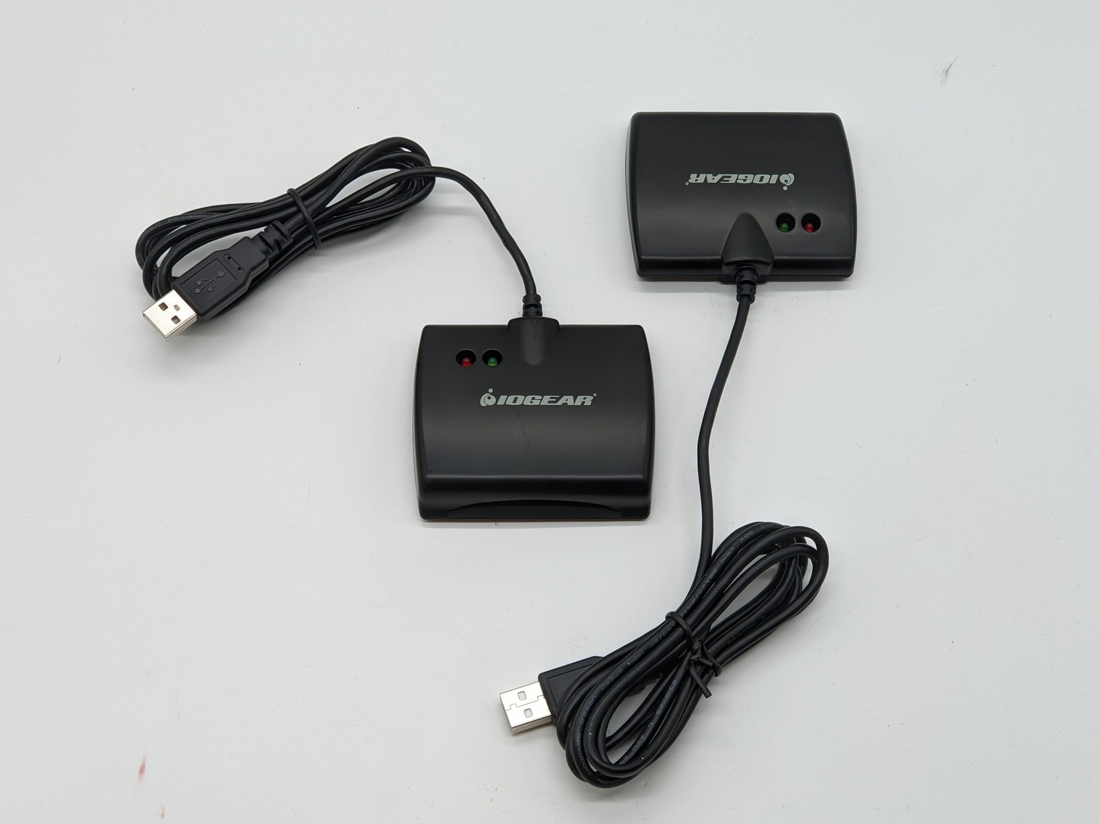 LOT OF 2 IOGEAR GSR202 USB Portable Smart Access Card Reader FREE S/H