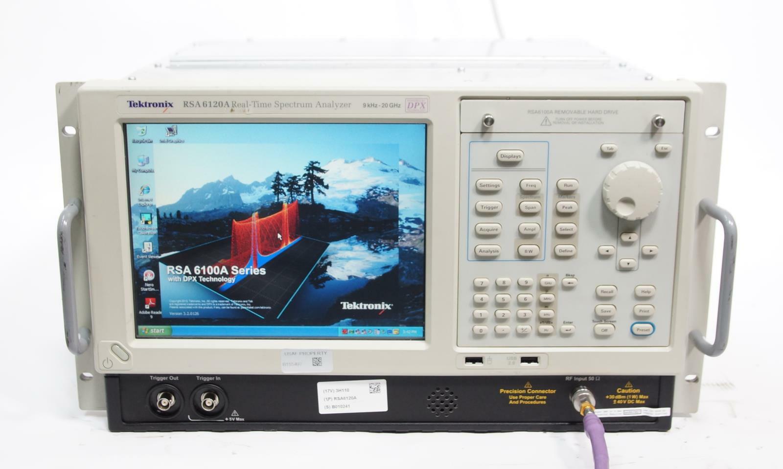 Tektronix RSA6120A Real Time Spectrum Analyzer 9 kHz - 20 GHz with Options