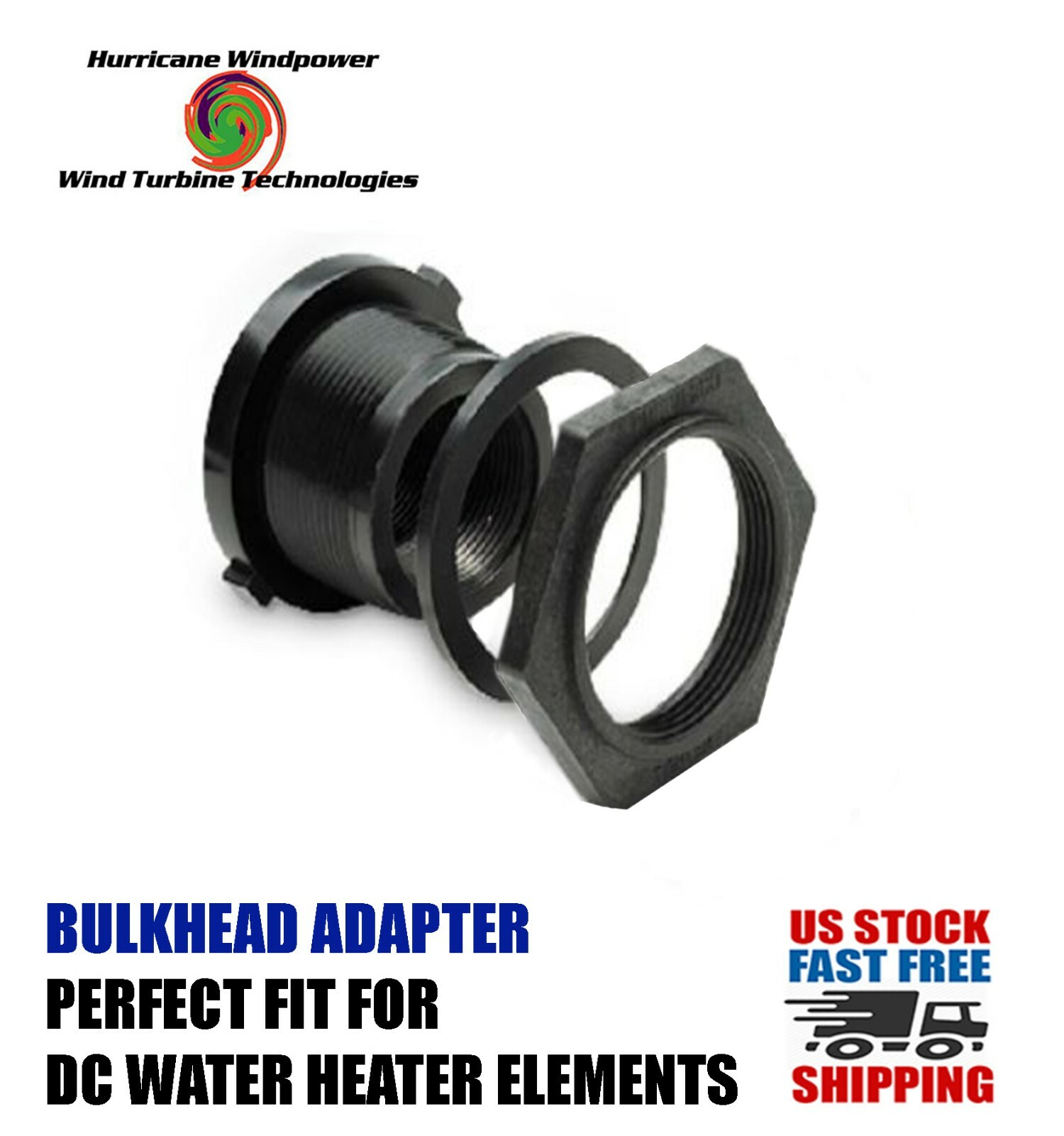 DC Water Heating Bulkhead Fitting for DC Water Heating Elements