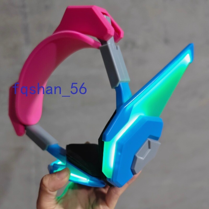 Overwatch OW2 D.Va Bluetooth Wireless Headphones Headset Cosplay Props Headband