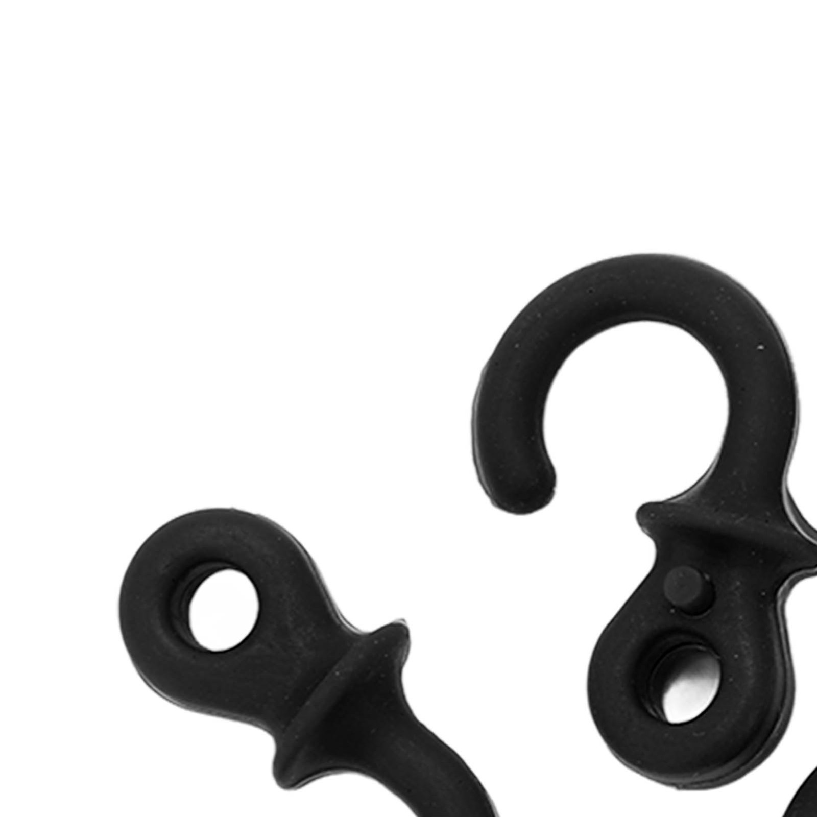 (Black)4Pcs Archery Bow String Silencers Monkey Tail Compound Bow String