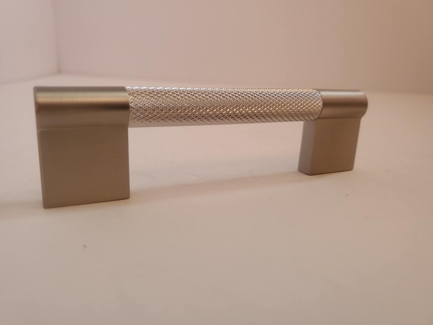 10 Pack 5 inch(128mm) Brushed Satin Nickel Kitchen Cabinet Handles Knurled Ca...
