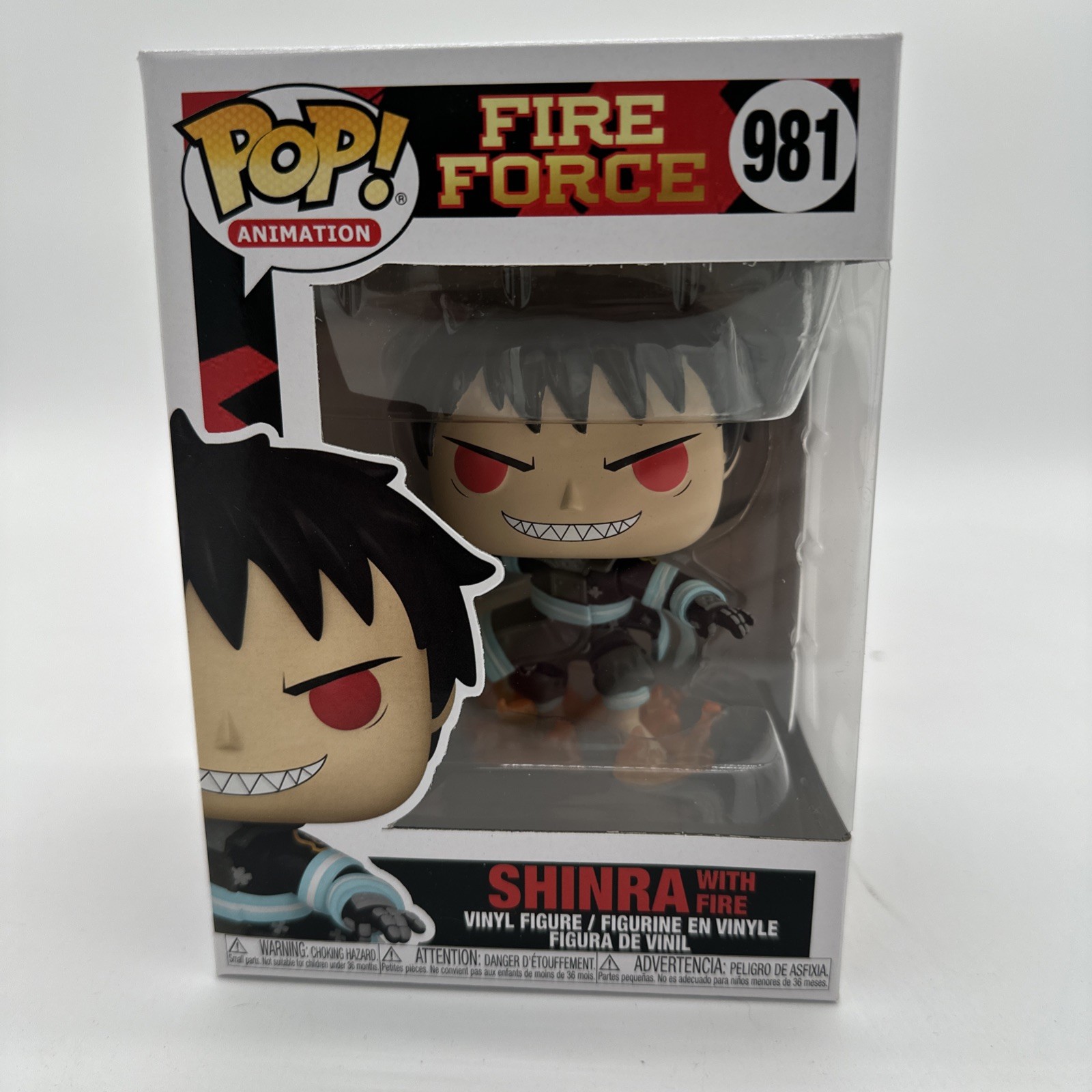 Funko Pop! Vinyl: Fire Force Shinra With Fire Figure #981 MIB