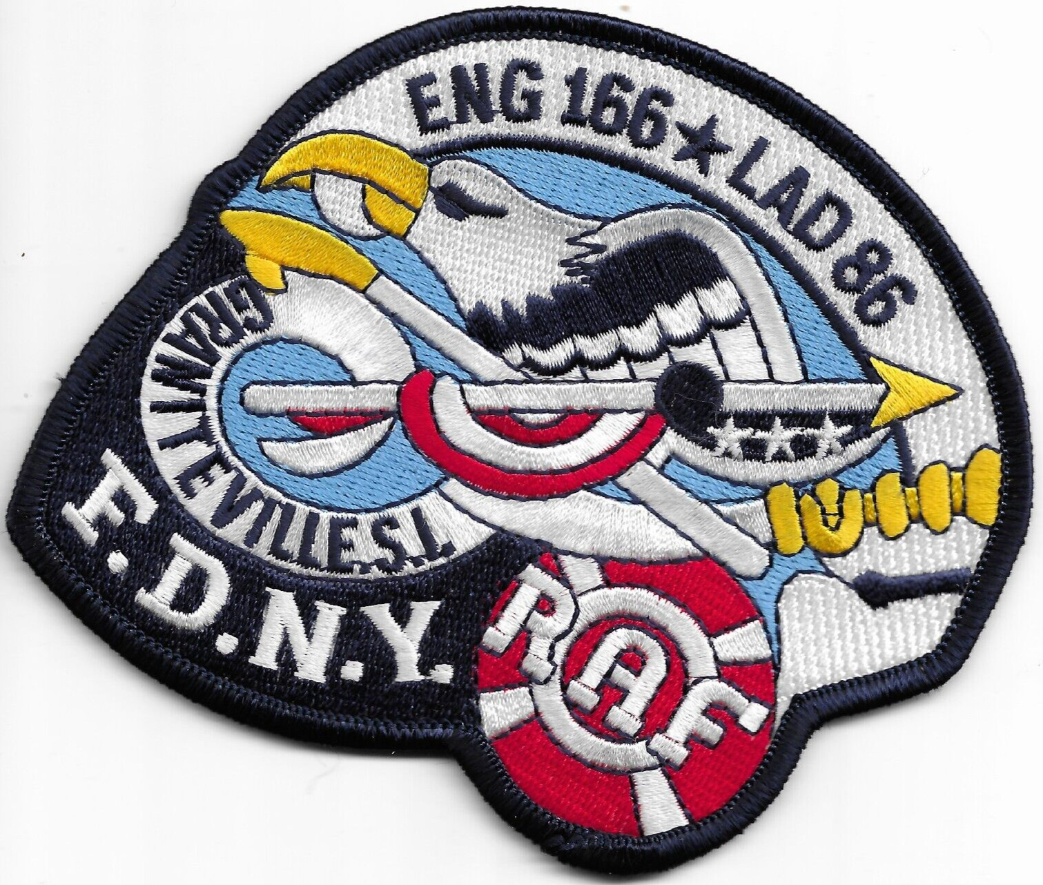 New York City - Engine - 166 / L-86 "Graniteville S.I." (4.75" x 4") fire patch