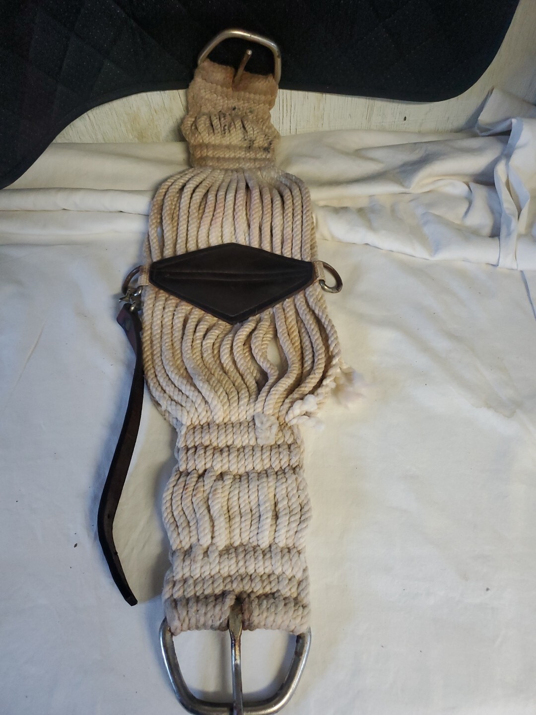 Old 30"  CINCH WESTERN 100% MOHAIR STRAND ROPER HORSE Tack