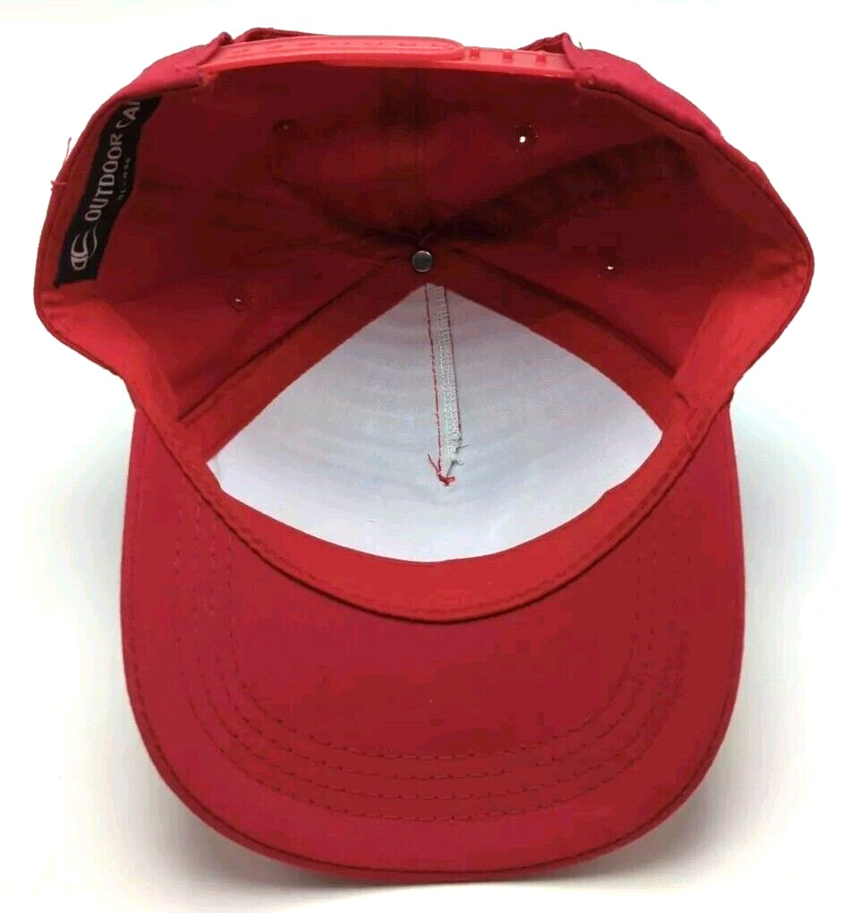 KIDDIE ACADEMY hat red adjustable snapback cap Child Size