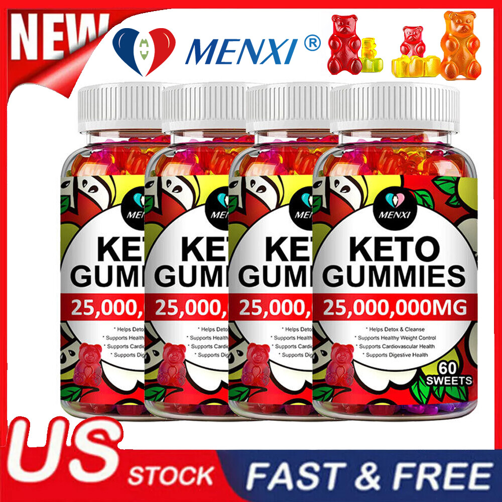 Keto ACV BHB Gummies For Fat Burn Weight Loss Detox Keto Diet Gummy 60-240 Pills