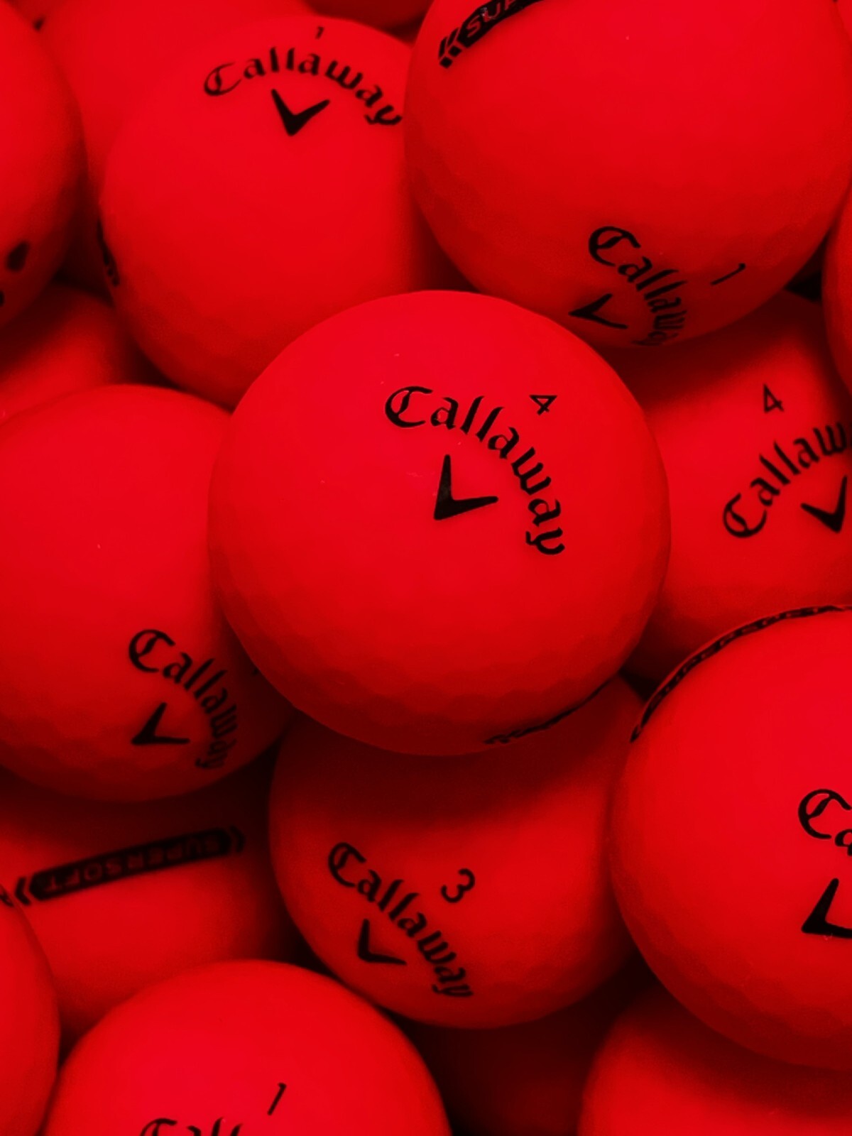 36 Premium AAA Red Callaway Supersoft Used Golf Balls