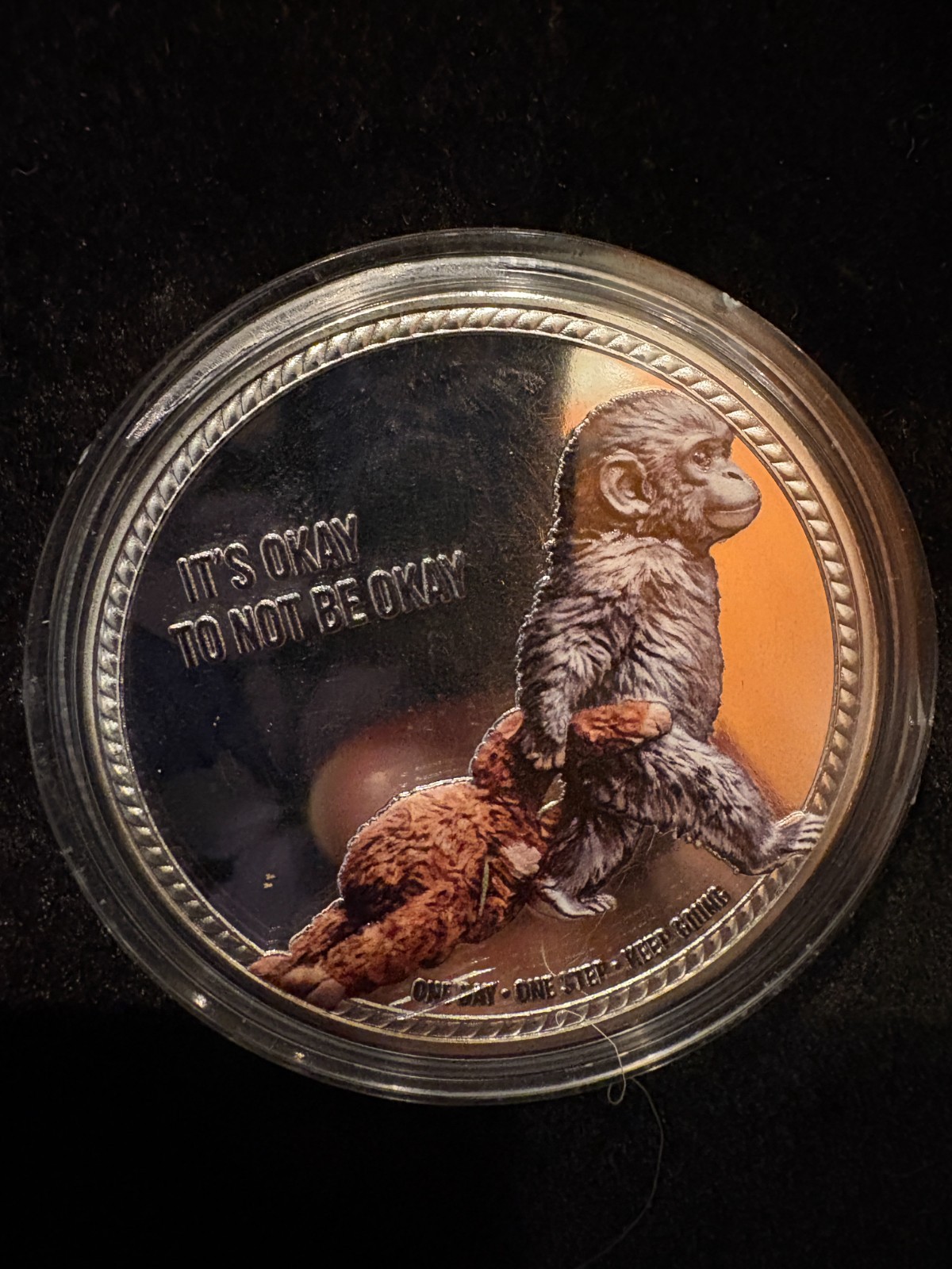 Brand New Punch Monkey Emotional Support Collectors Coin