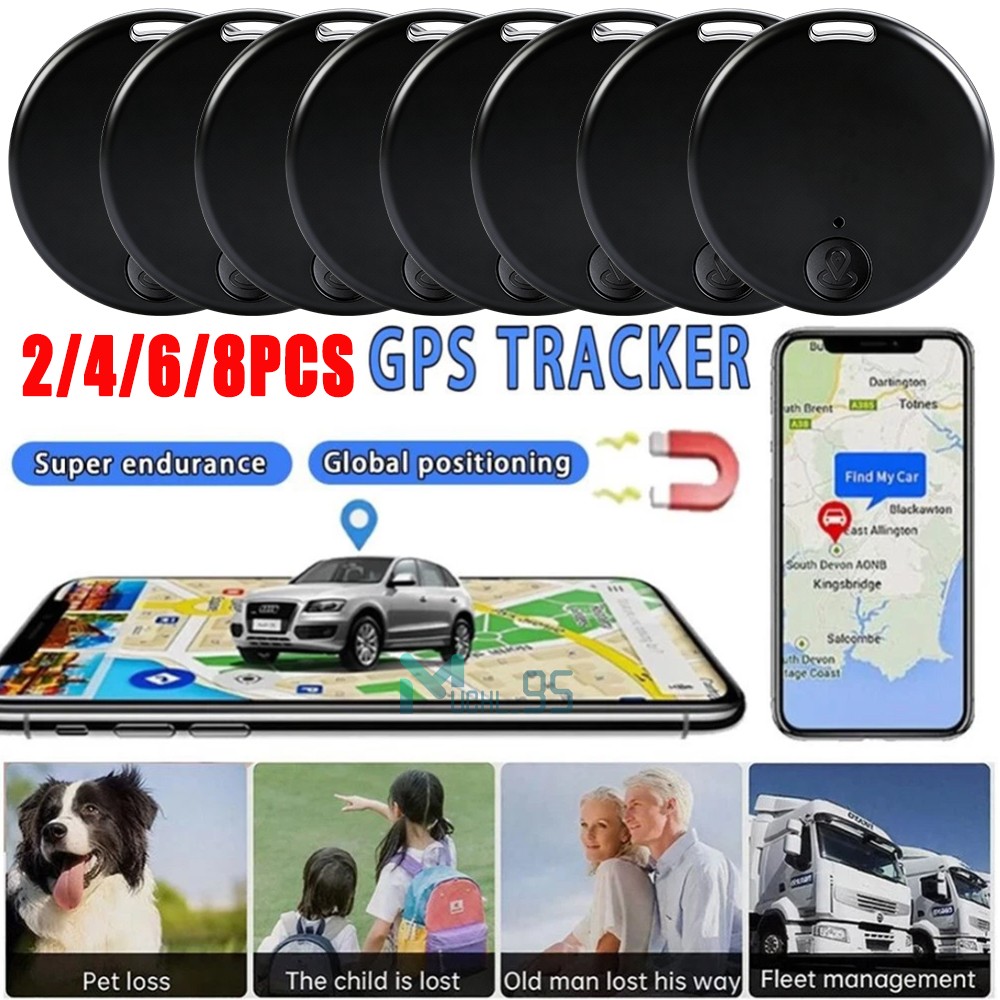 8x Anti-Lost GPS Tracker Wireless GPS Bluetooth Tracking for Keys/ IOS & Android