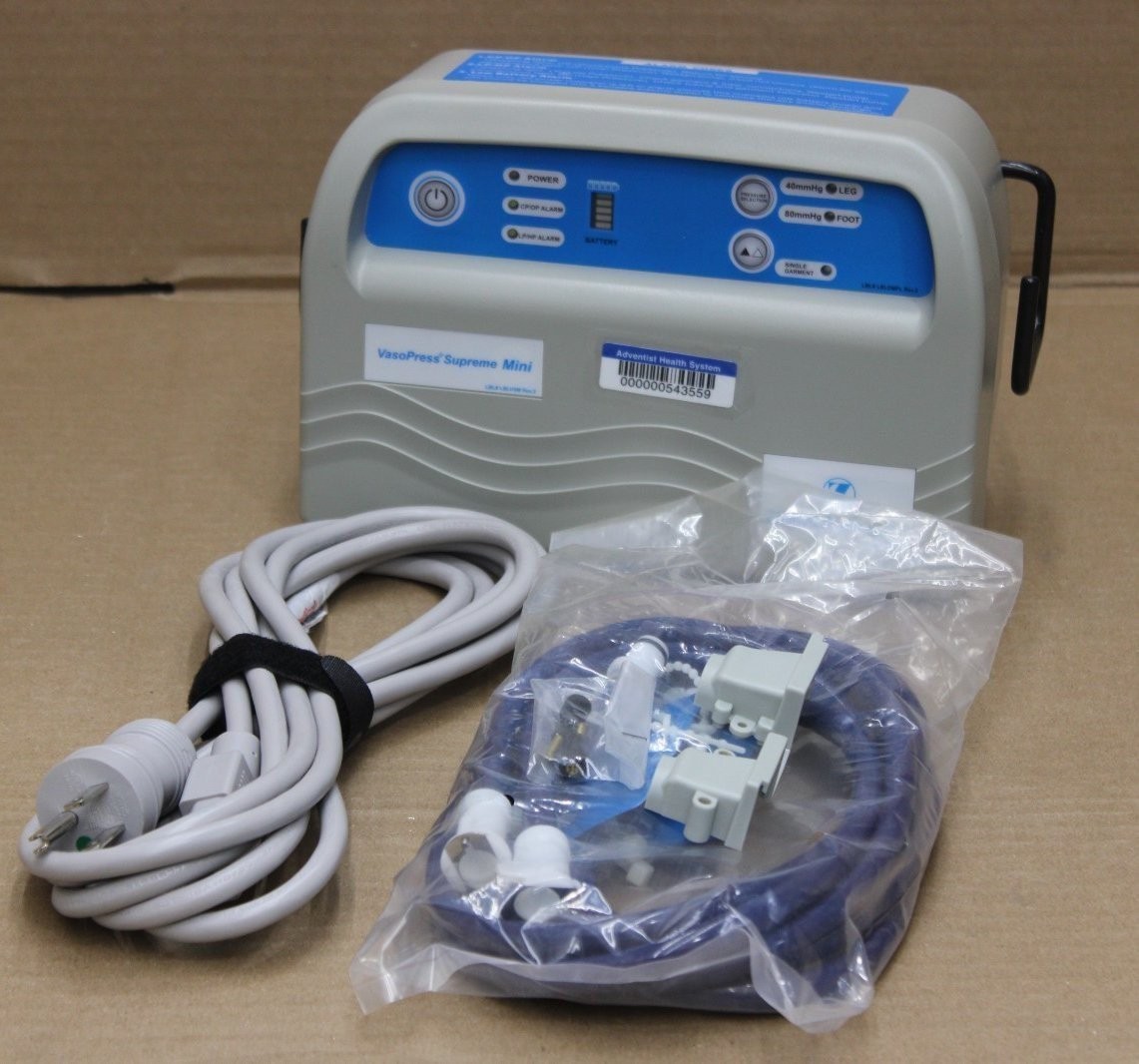 NEW Vasopress Supreme Mini VP500DM DVT Pump w/ VP510 Tubesets & Power Cord