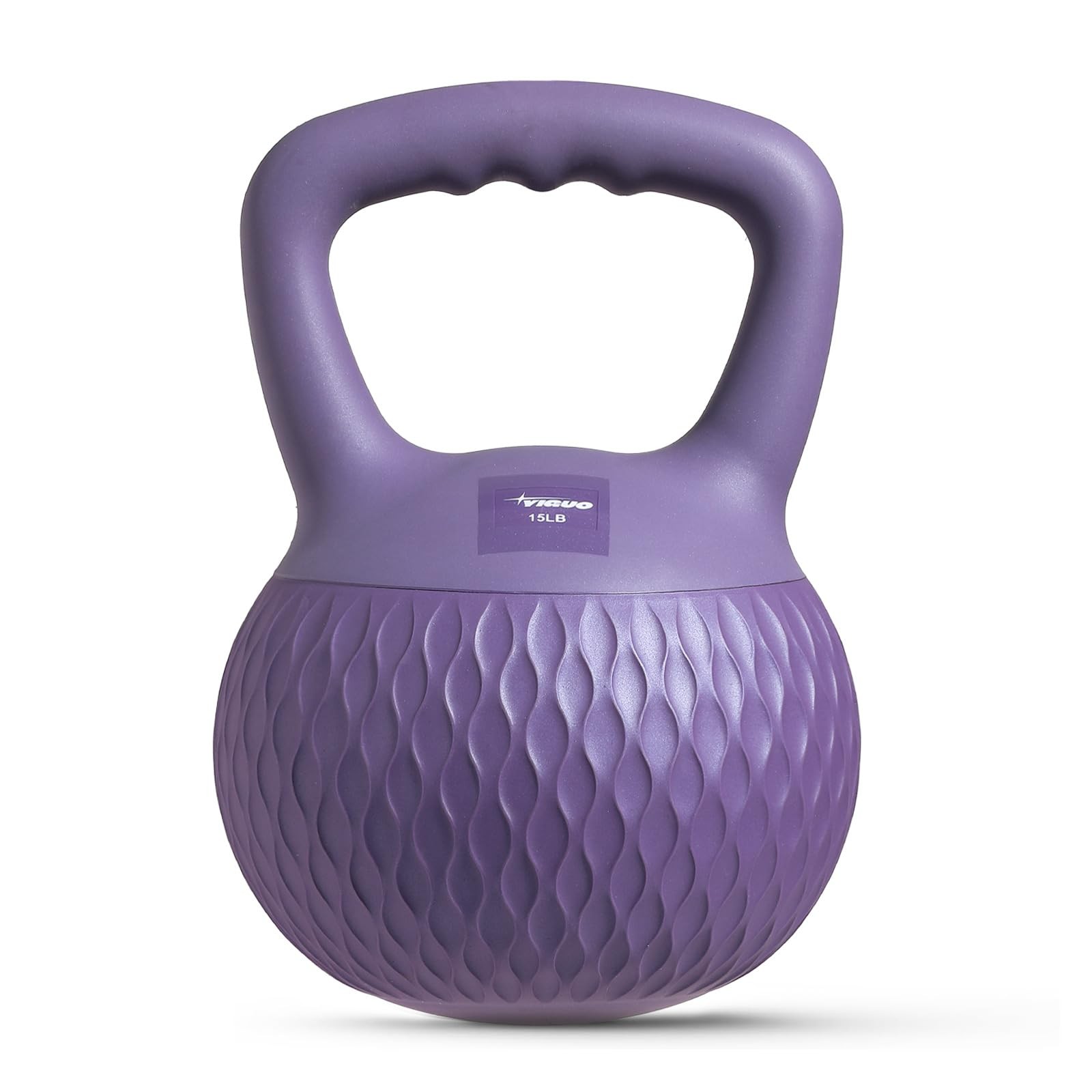 Soft Kettlebell, 15lb Kettlebells Cushioned Impact-Resistant Base and Anti-Sl...