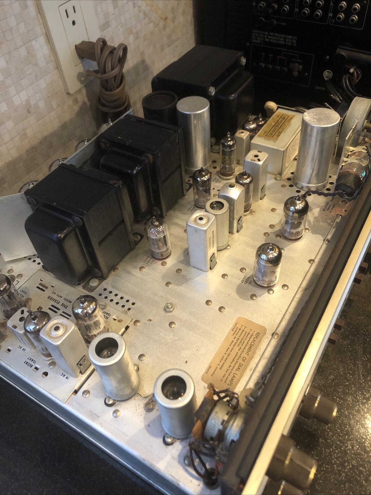 FISHER 400 FM Multiplex Tube Receiver Amplifier Perfect Working Condition #37648