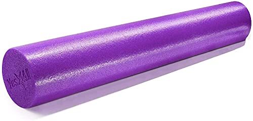18" Soft-Density Round Foam Roller for Balance Strengthening Flexibility, Purple