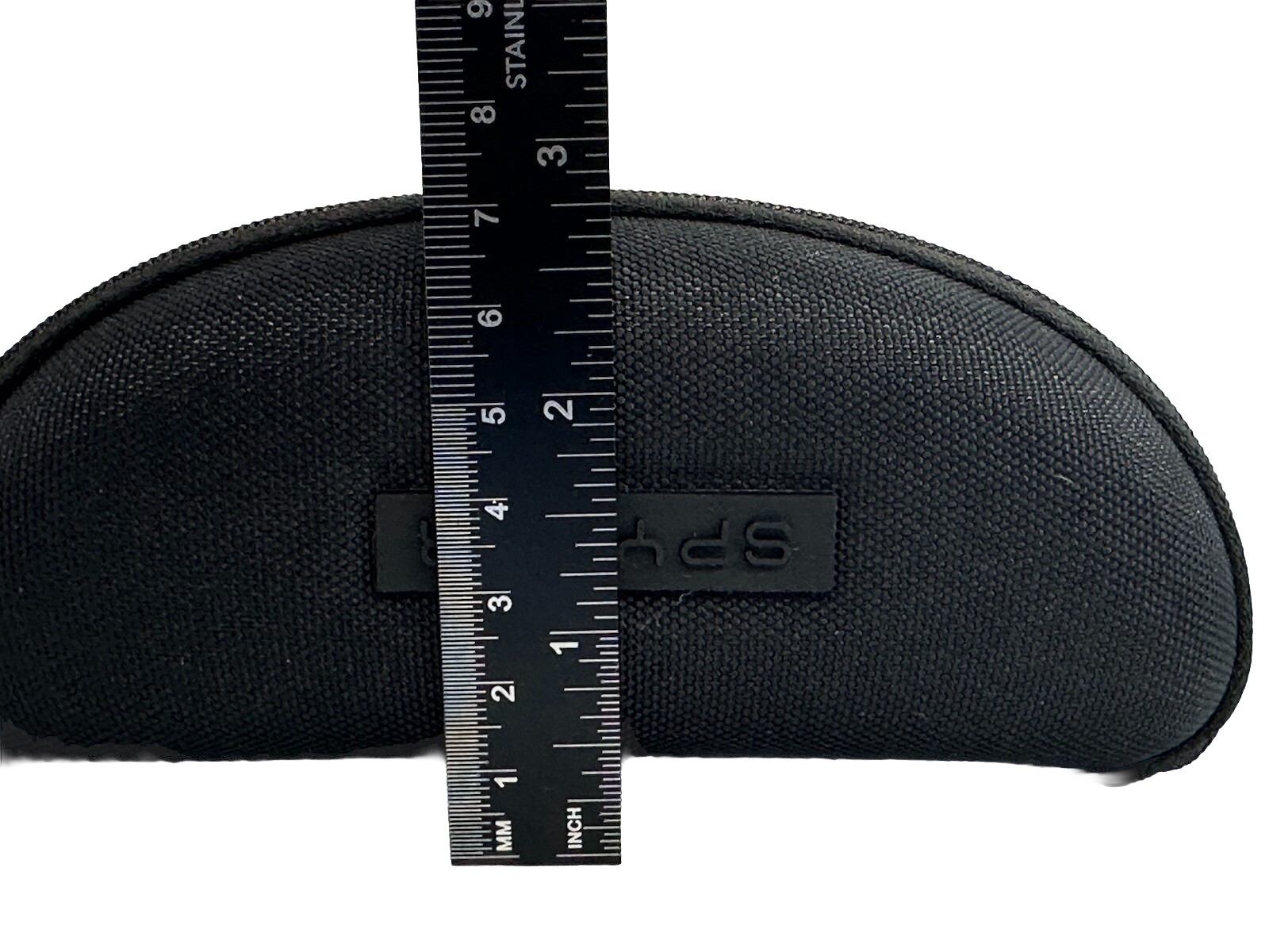 NEW SPYDER Black Semi Soft Clamshell Eyeglasses Case With Zipper Closure