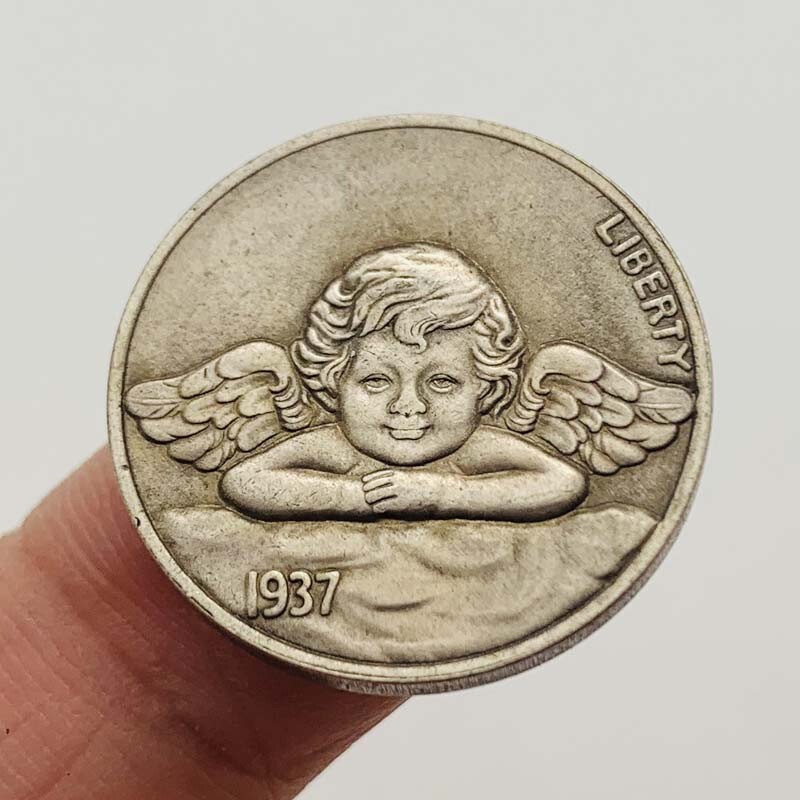 1937 lovely Baby Angel Carft Art Coin US Collectible Gift