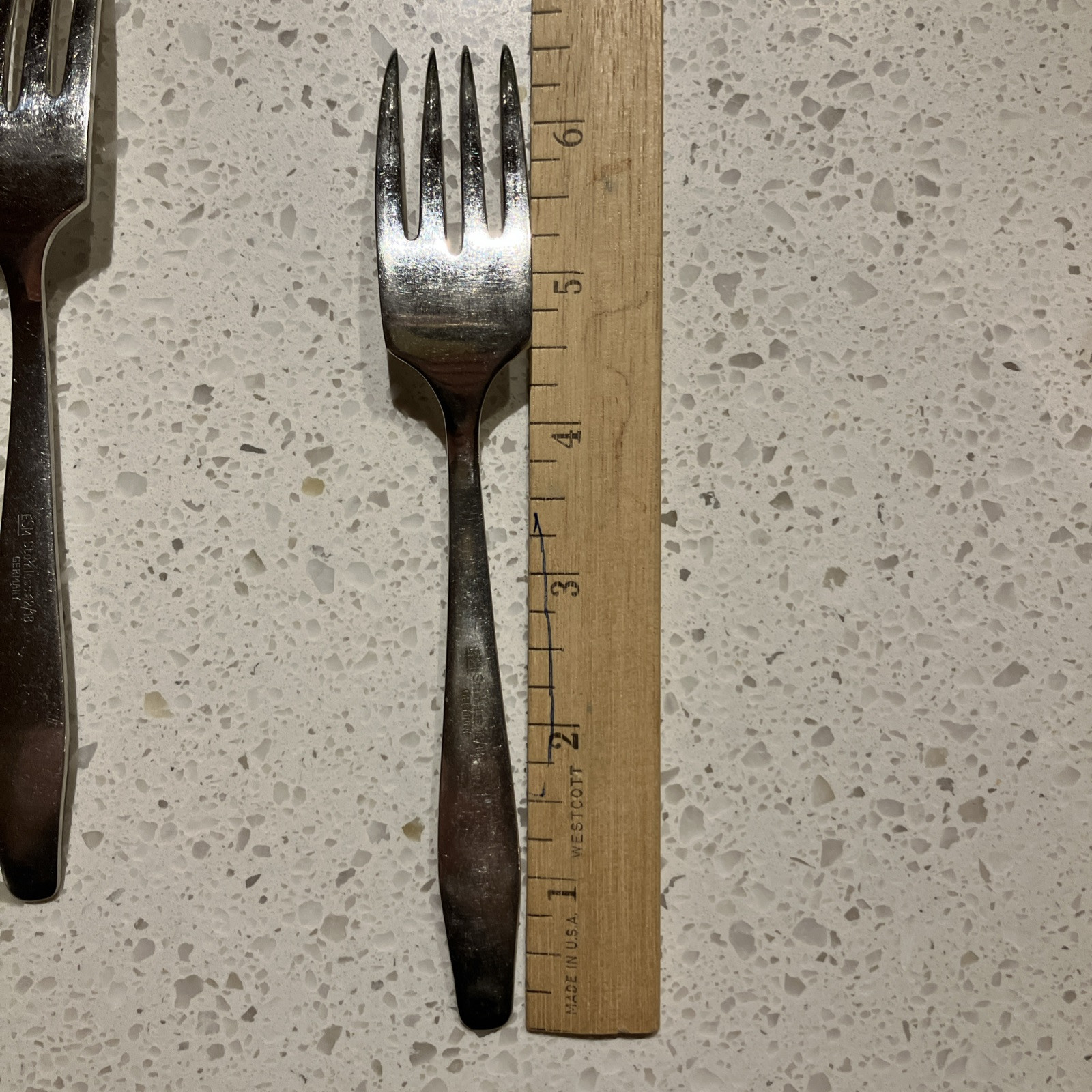 5 Salad Fork ESM7 by ESM Stainless 12/18 Germany