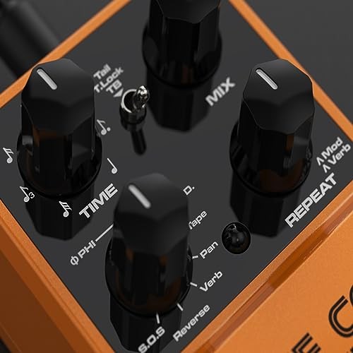 Time Core Deluxe MKII Delay Effect Pedal, 7 Types Delay, 40 Seconds Stereo