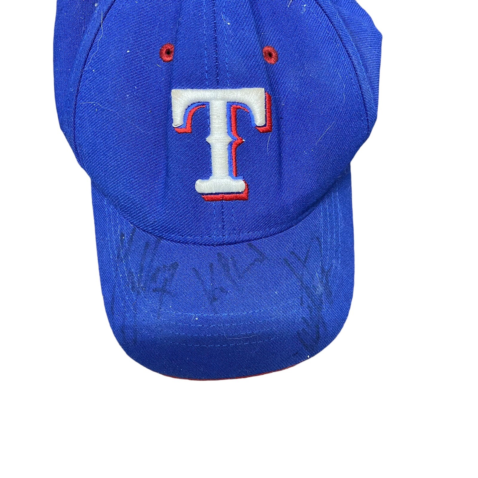 Texas Rangers Hat Signed