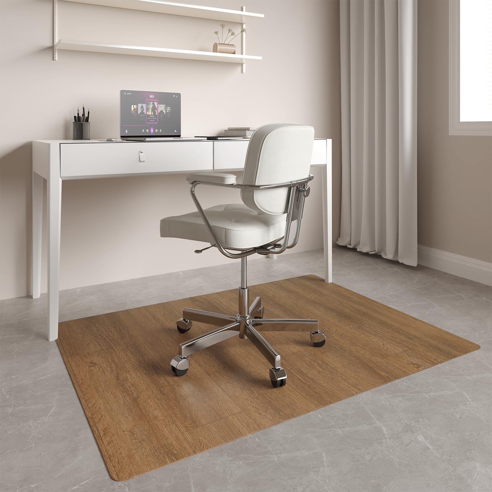 Upgraded 36"x 48" Heavy Duty Mat for Office Chair on Hardwood Floors, Non-Sli...