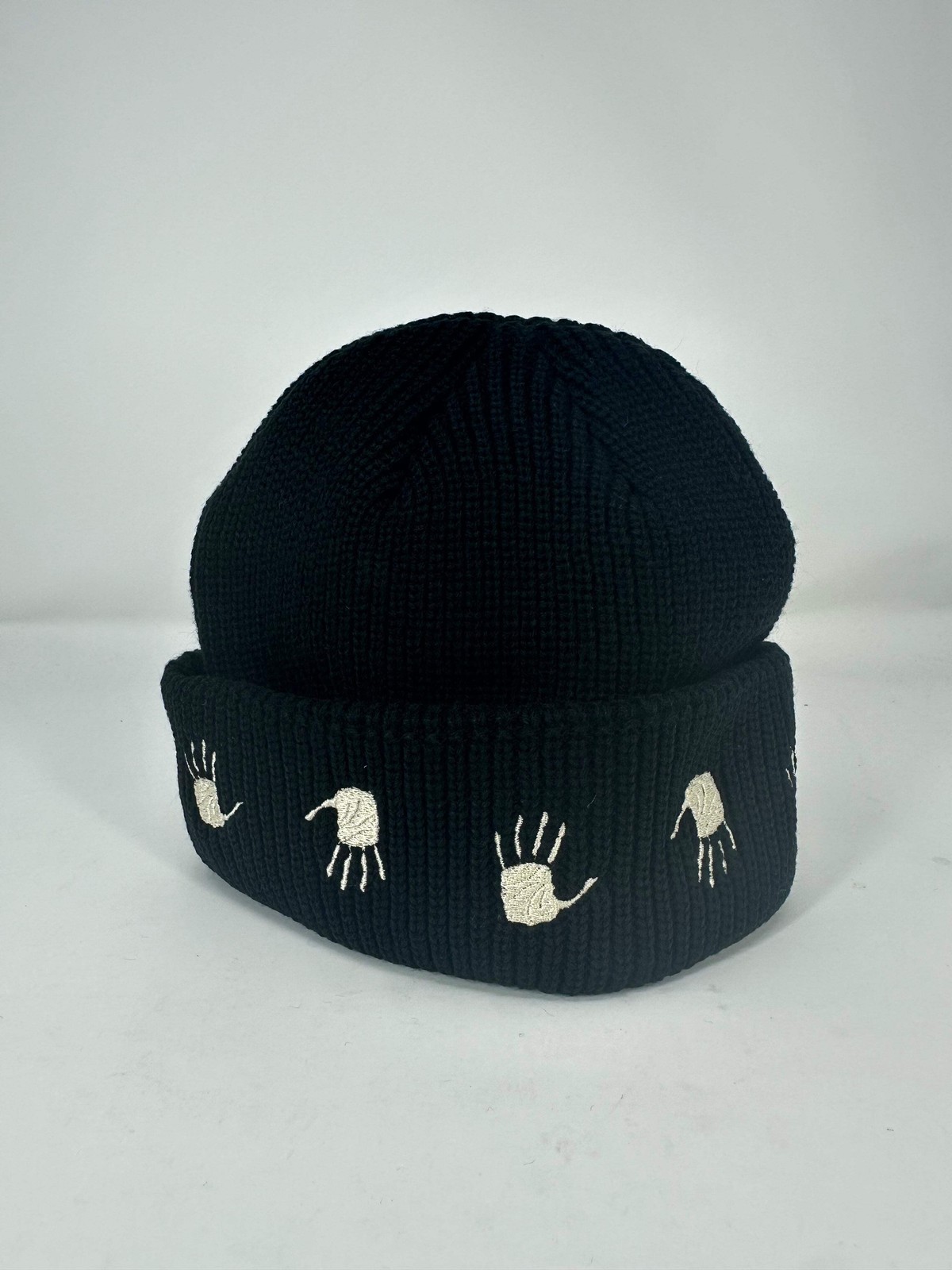 10 Deep 'Many Hands' Black Beanie Brand New - One Size