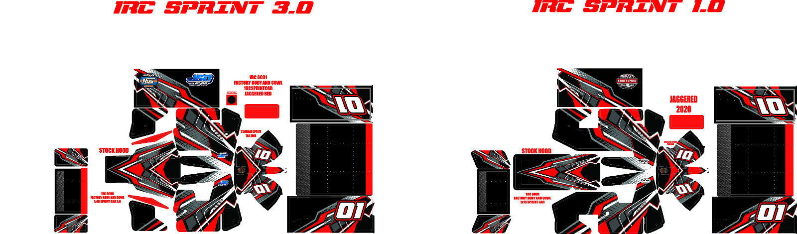 1RC SPRINT WRAP JAGGERED  2020 THEME