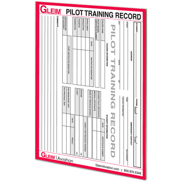 Gleim Commercial Pilot Training Record